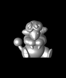 flaaffy pokemon hayran Sanat sanatlar eğlence 3d print model - Mito3D