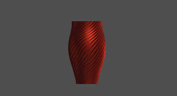 flame vase - mels 3d print model - Mito3D
