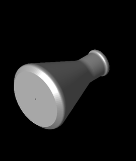 flask container threaded cork cap Hobbies & Games 3d print model - Mito3D