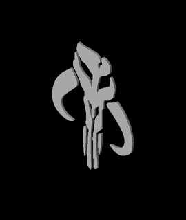 düz mitosaur kafatası sembol zs laboratuarlar 3d print model - Mito3D