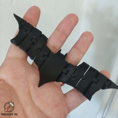 flexi batman 3d by frikarte3d avion souple gadget jouet agiter sombre chevalier 3d print model - Mito3D