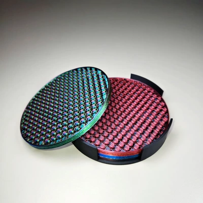 flexi coasters - 3d by printbunny on thangs coaster drinks string tri dual 3dprintbunny flexible matt 3d print model - Mito3D