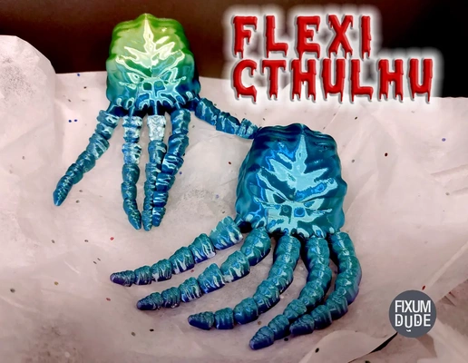 flexi cthulhu - 3d by fixumdude on thangs 3d print model - Mito3D