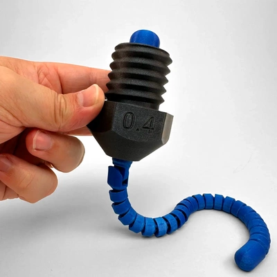 flexi extruder toy - 3d by cm design on thangs toys flexible filament nozzle 3dprinter 3d print model - Mito3D
