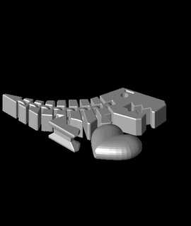 esnek Rex kalp destekler 3d print model - Mito3D