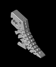 flexi rex keychain hidden loop 3d model thangs 3d print model - Mito3D