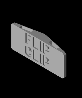 flipclip geladeira magnético 3d modelo chep 3d print model - Mito3D