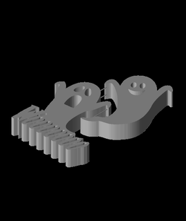 floating ghost 3d model 3dprintbunny thangs 3d print model - Mito3D