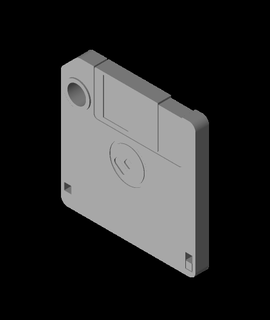 floppy disco portachiavi grepblacksmith dispositivi 3d print model - Mito3D