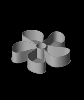 flower005 nestable box v2 ppac 3d print model - Mito3D