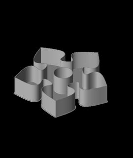 flower007 nestable box v2 ppac 3d print model - Mito3D