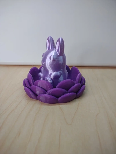 fiore base piatto 3d by costruito bot on grazie pasqua coniglietto uovo 3d print model - Mito3D