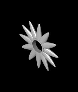 Blume zappeln Spinner Blaugans 3d print model - Mito3D