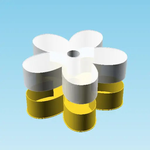 flor medio 5 centrar perforado anidable caja v2 3d by ppac on gracias 3D print model - Mito3D