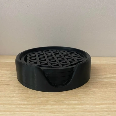 flower of life coaster - 3d by arthena on thangs 3d print model - Mito3D