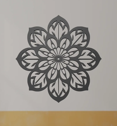 flower wall art - 3d by ri0m0 on thangs 3d print model - Mito3D