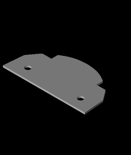 flsun v400 supporto braccio tappo chiusura copertina guaina 3d print model - Mito3D