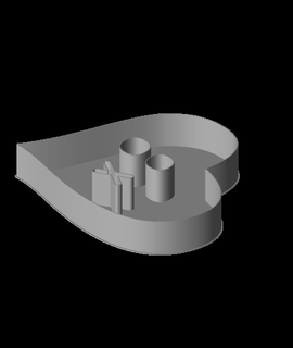 fluffy hearts lo nestable box v3 3d print model - Mito3D