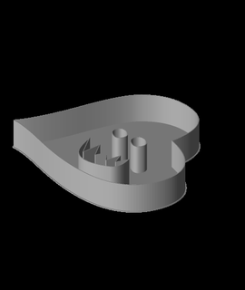 fluffy hearts lo nestable box v3 3d print model - Mito3D