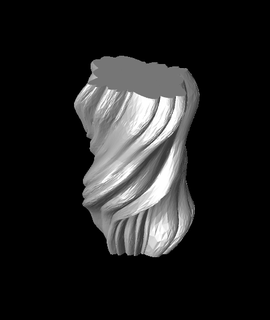 folded twist vase printbunny Home & Garden 3d print model - Mito3D