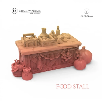 food stall - 3d by gracewindale on thangs dnd tabletop 3d print model - Mito3D
