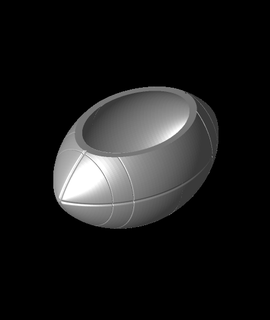 Football bol ingénieur thématique 3d print model - Mito3D