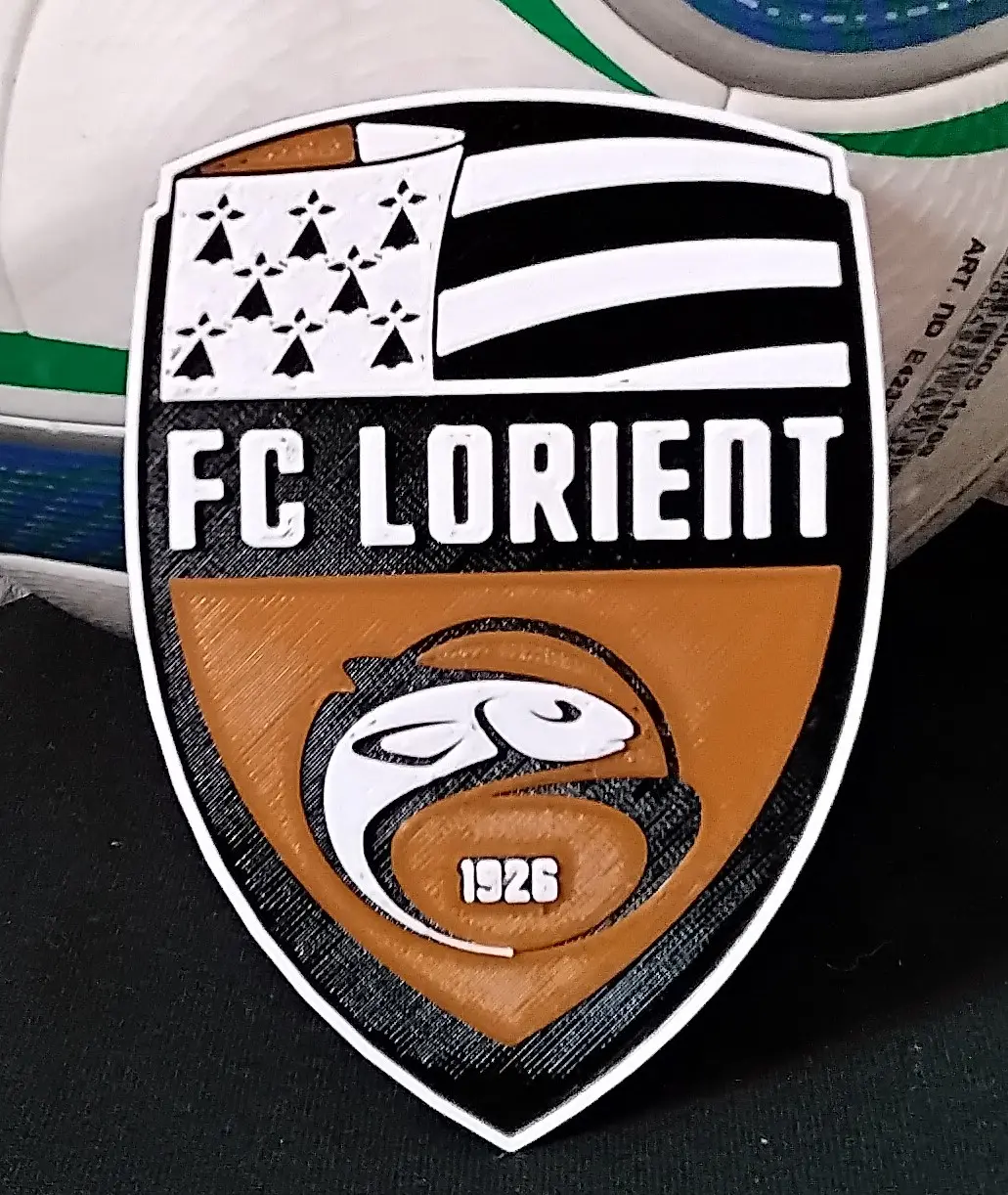 football club lorient bretagne sud coaster or plaque - 3d by daddywazzy thecreator on thangs 3D print model - Mito3D