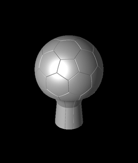 Football trophée skipper07 3d print model - Mito3D