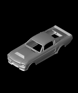 ford shelby gt500 eleanor 1967 3d print model - Mito3D