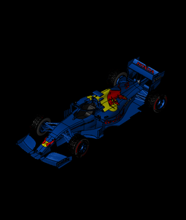 Fórmula 1 carro 3d modelo robinja 3d print model - Mito3D