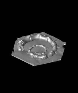 fossile tranché Mars passe temps Jeux 3d print model - Mito3D