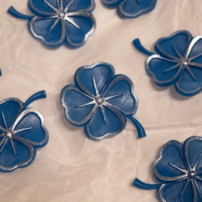 four-leaf clover - 3d by ilaria3dmaker on thangs 3d print model - Mito3D