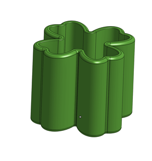 four leaf clover pen holder stpatricksremix - murpledaurple 3d print model - Mito3D