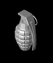 frag granada 3d modelo ponerse geek gracias 3d print model - Mito3D