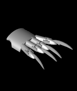 Freddy Krueger eldiven 3d model owentheking17 teşekkürler 3d print model - Mito3D