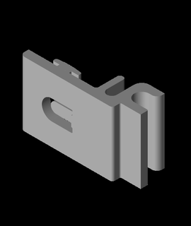 freezer bracket clip sliding wire 3d print model - Mito3D