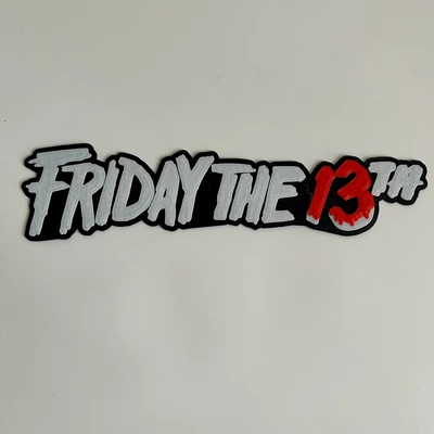 friday 13th movie logo - 3d by printanything on thangs 3d print model - Mito3D