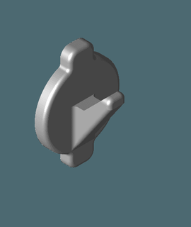 fridge magnet hook - captive magnets kwerkshop 3d print model - Mito3D