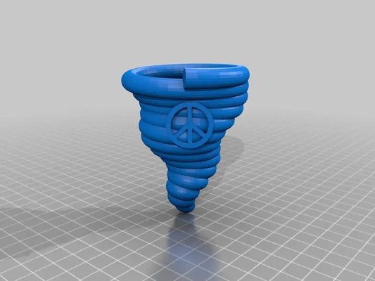 friedens trichter vortice tornado 3d by syzguru11 on grazie 3d print model - Mito3D