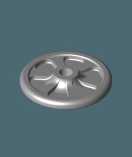 frigidaire Lave vaisselle roue cendre sabrer 3d print model - Mito3D