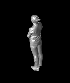 fullbody girl generated revopoint pop 3d model thangs 3d print model - Mito3D