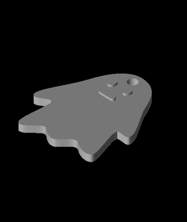komik hayalet anahtar Zincir tasarım Hobiler oyunlar 3d print model - Mito3D