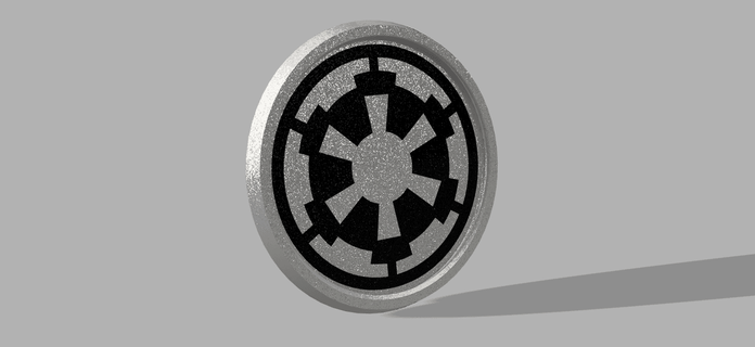 galactic empire threaded stackable coaster set - thelightspd 3d print model - Mito3D