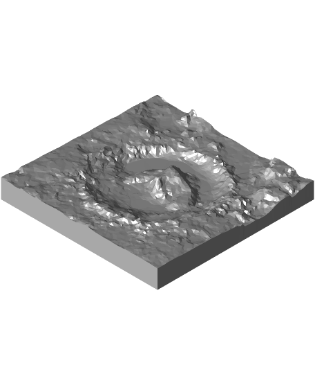 gale crater 3d model modelmaker09 thangs 3D print model - Mito3D