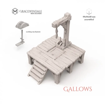 gallows - 3d by gracewindale on thangs 3d print model - Mito3D