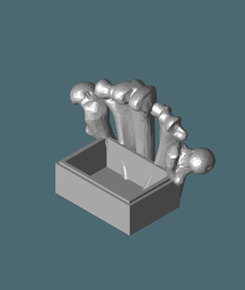 Spiel Knochen Geschäft Karte Halter Unterstützung orthopädisch 3d print model - Mito3D
