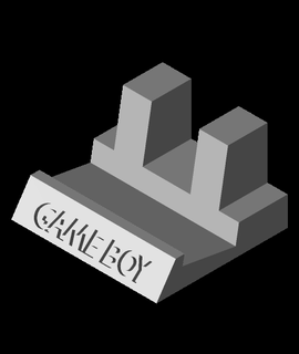gameboy display stand set - thumby 3d print model - Mito3D