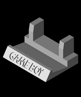 gameboy display stand set 3d print model - Mito3D