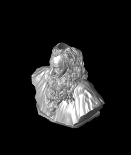 Gandalf busto bic compañero miedodemu 3d print model - Mito3D