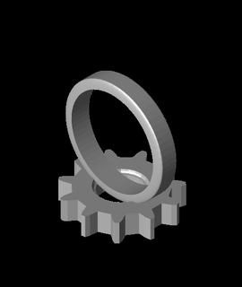 engranaje anillo Boleto gratis personas 3d print model - Mito3D